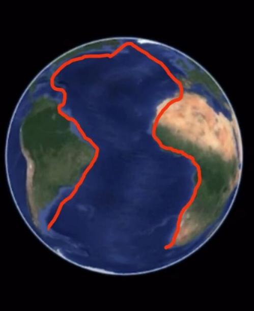地球也是小黑子是什么梗？大西洋的轮廓像谁？